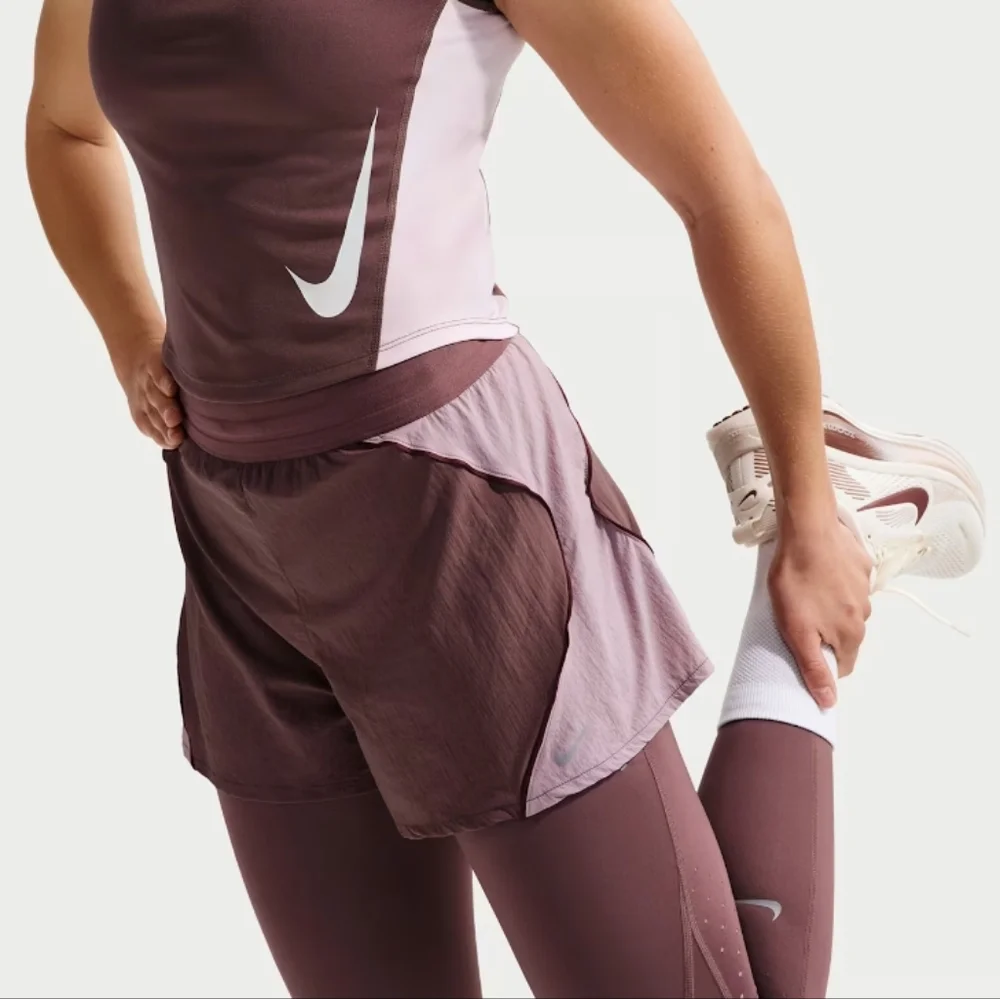 Nike Women's Swift Repel High-waisted Brief Lined Running Shorts sz LRG - Picture 3 of 16